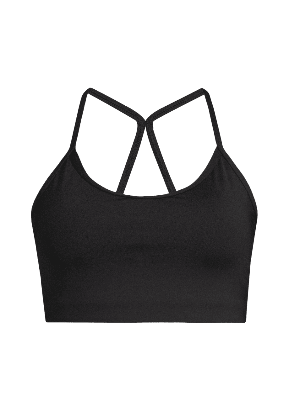 Casall Sleek Strappy Sports Bra - Black