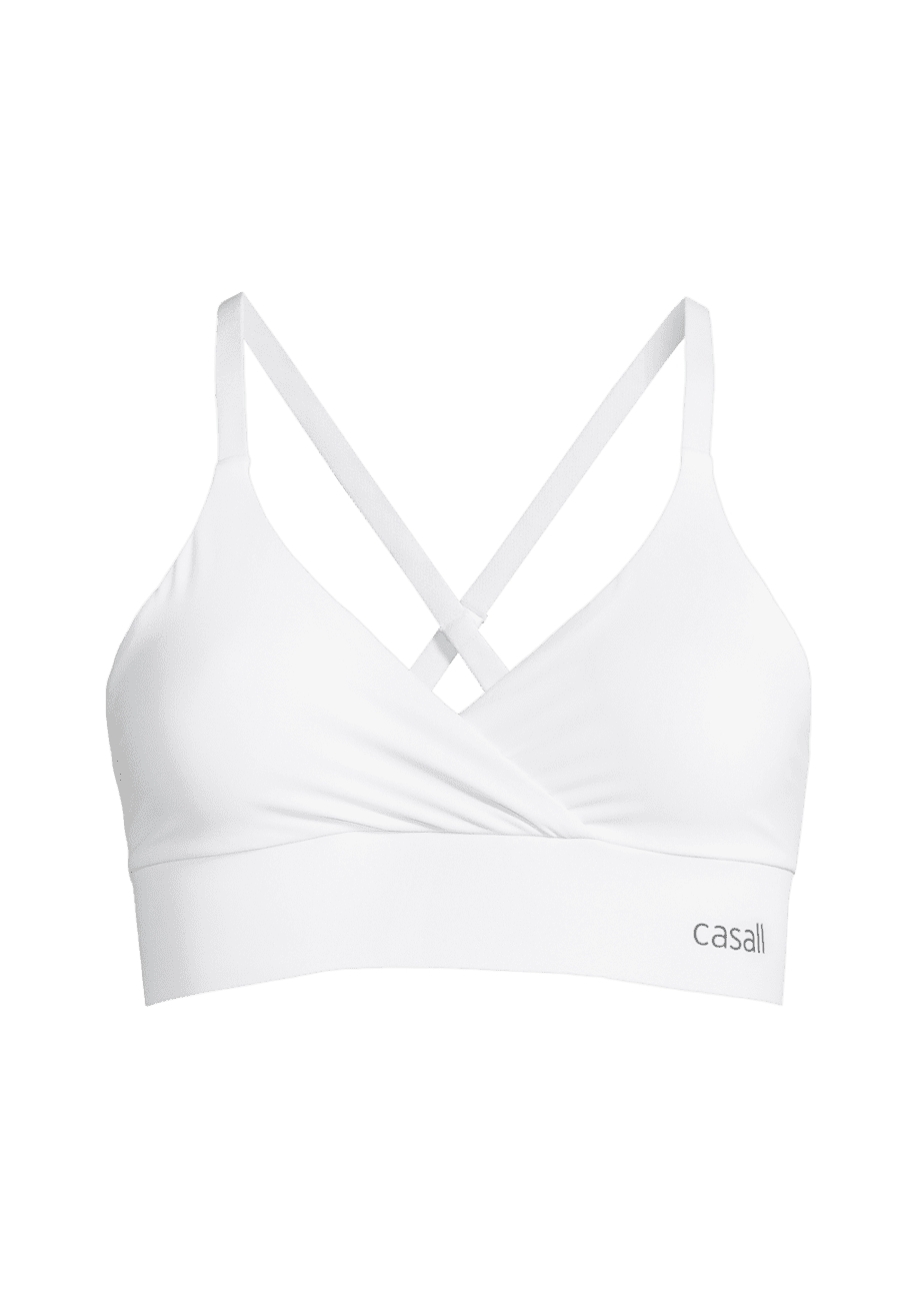 Casall Wrap Sports Bra - White