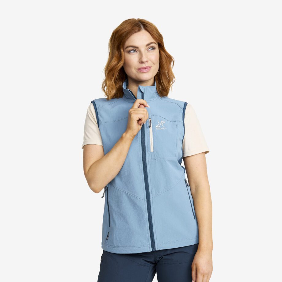 Revolution Race Västar - Venue Stretch Vest - Dam - Captain"s Blue/Moonlit Ocean, Storlek:L