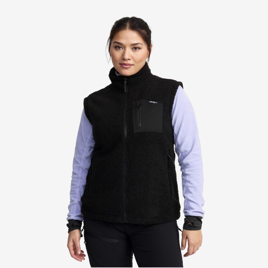 Revolution Race Västar - Bigfoot Pile Vest - Dam - Jetblack, Storlek:XL