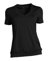 Casall Essentials loose cuff tee - Black