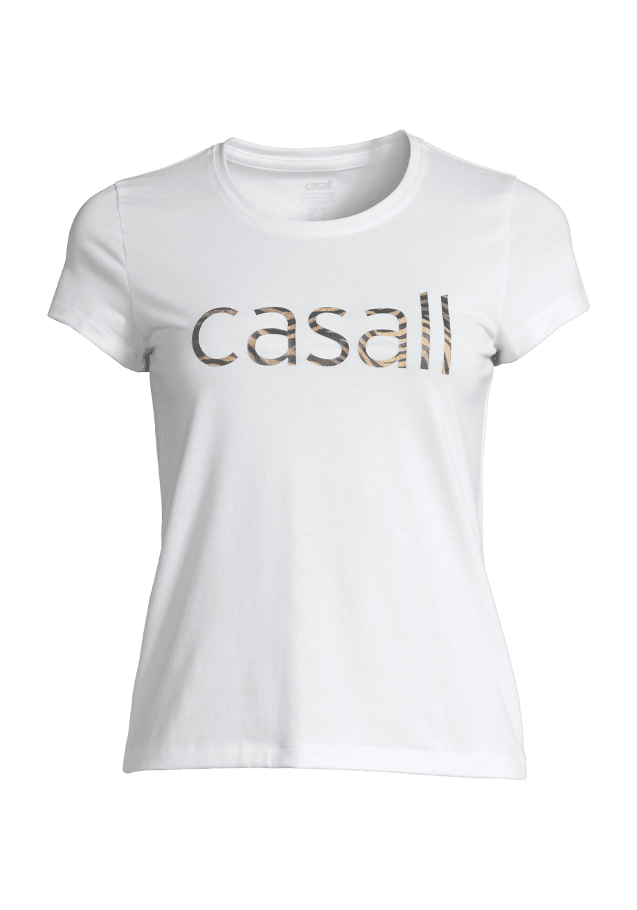 Casall Heritage Logo Tee - White