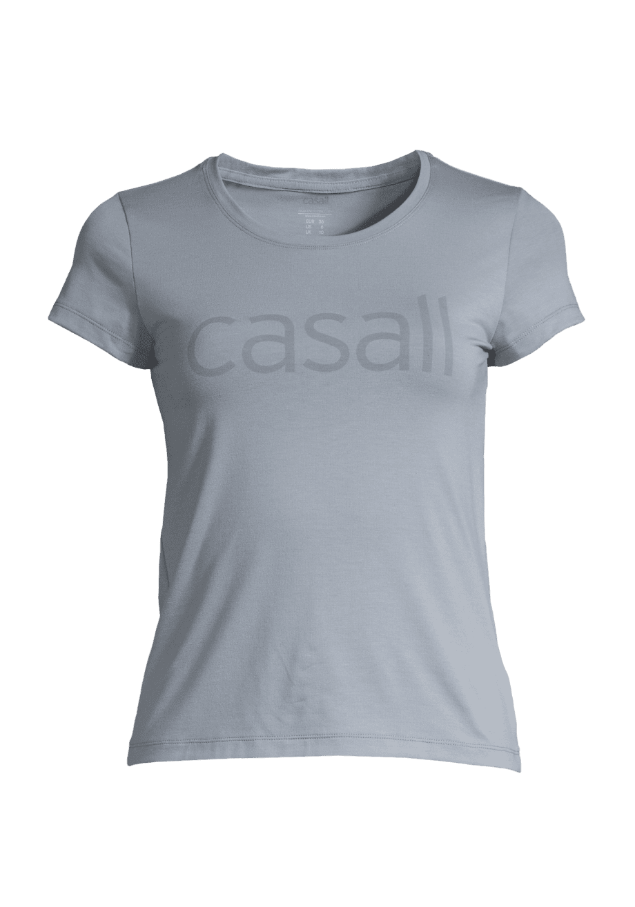 Casall Logo Tee - Stretching Blue