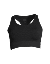 Casall Seamless Chevron Sports Top - Black