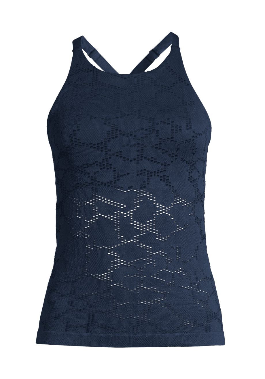 Casall Seamless Structure Strap Tank - Pushing Blue
