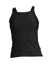 Casall Shiny Rib Crossback - Black