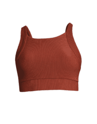 Casall Shiny Rib Sports Top - Brave Brown