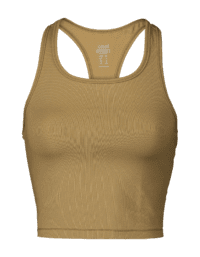 Casall Crop Rib Racerback - Fuse Green