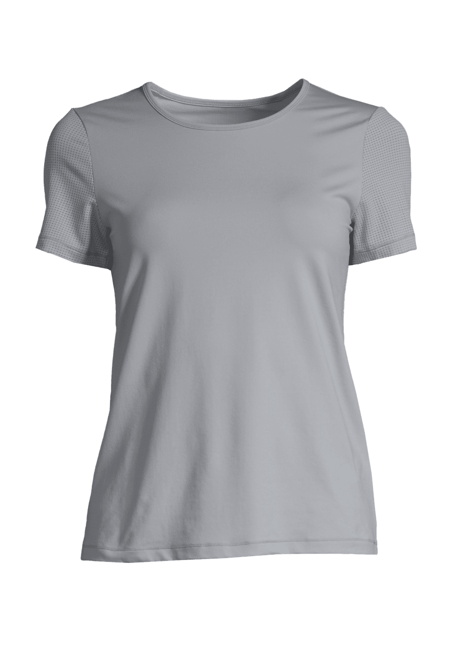 Casall Essential Detail Tee - Grey Blue