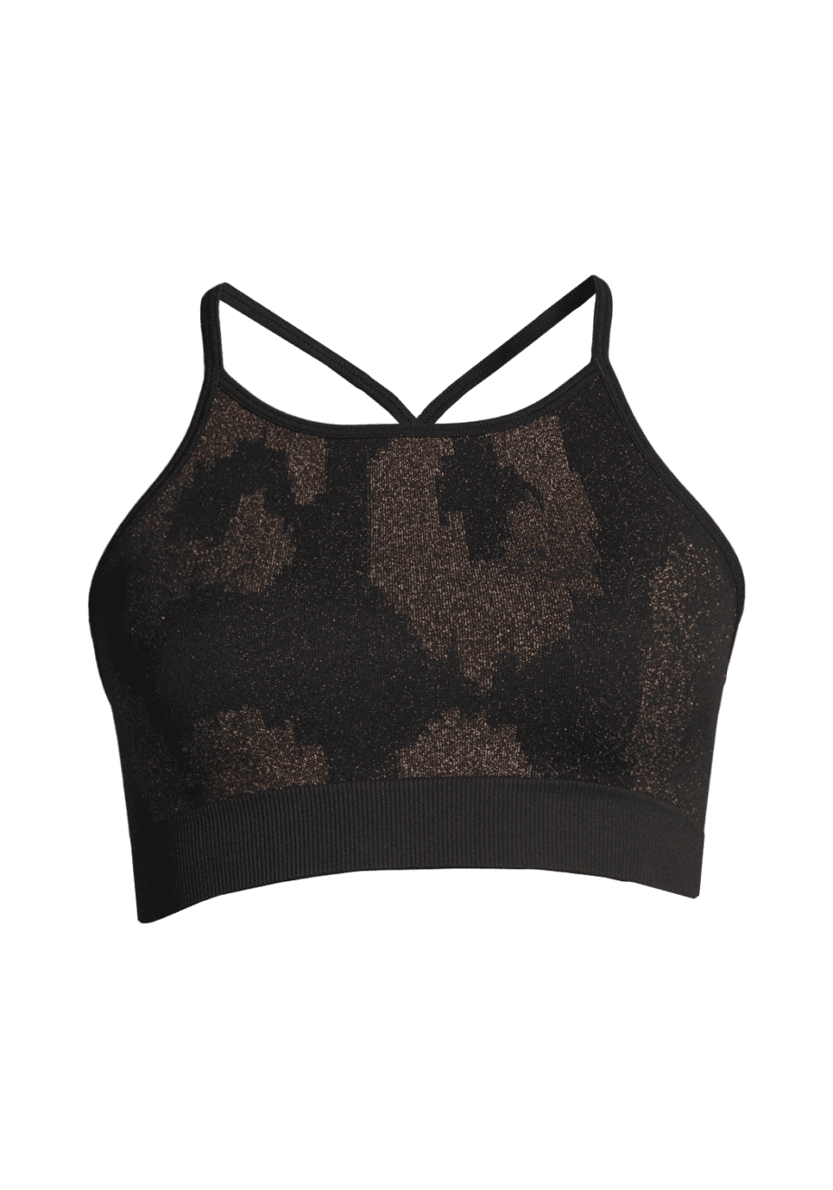 Casall Seamless Copper Leo Top - Black