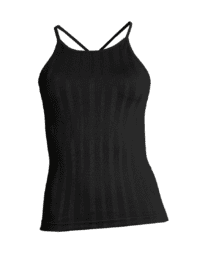 Casall Shiny Matte Seamless Strap Tank - Black