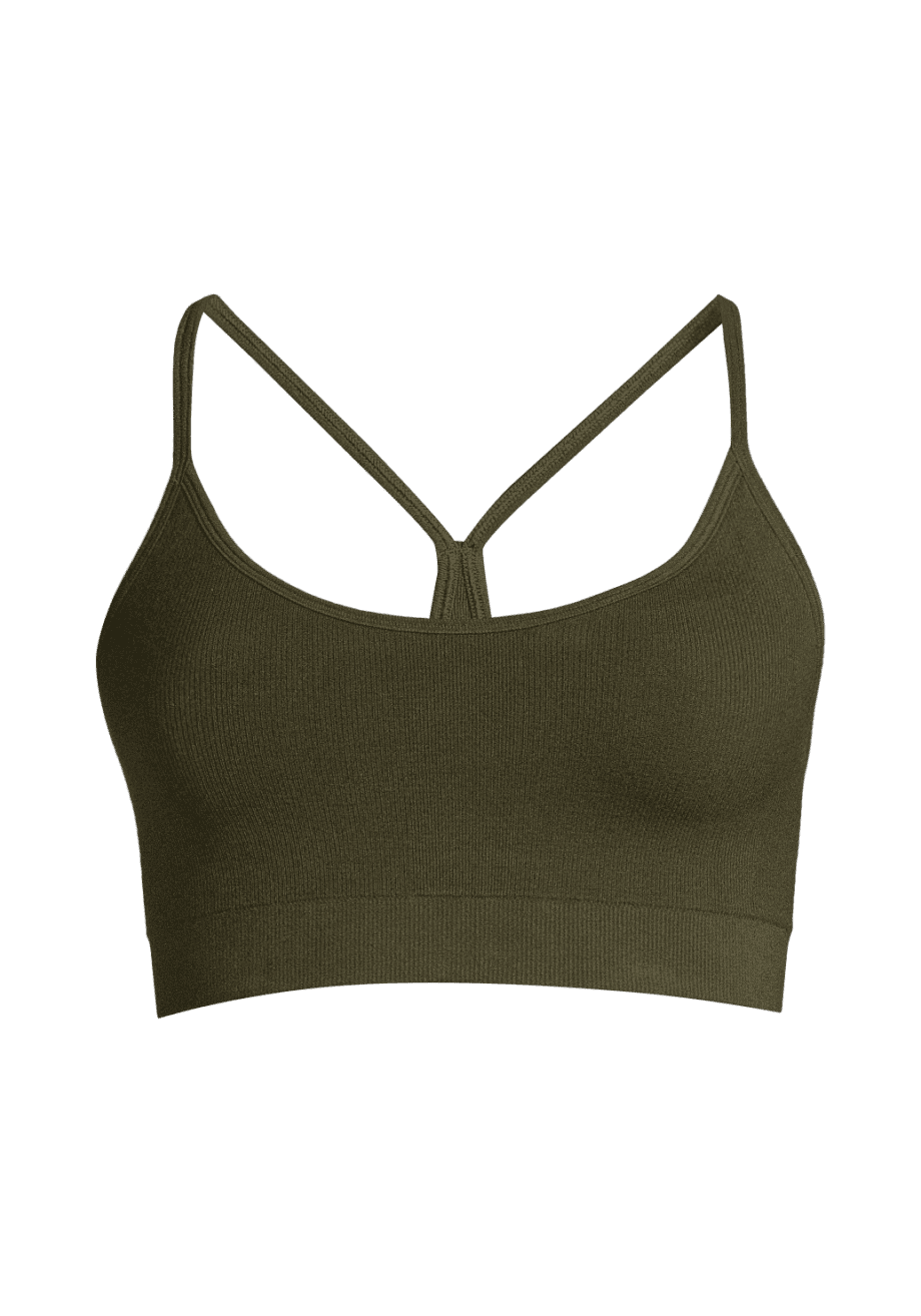 Casall Soft Sensation Seamless Sports Top - Forest Green