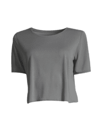 Casall Clean Cropped Tee - Calming Grey