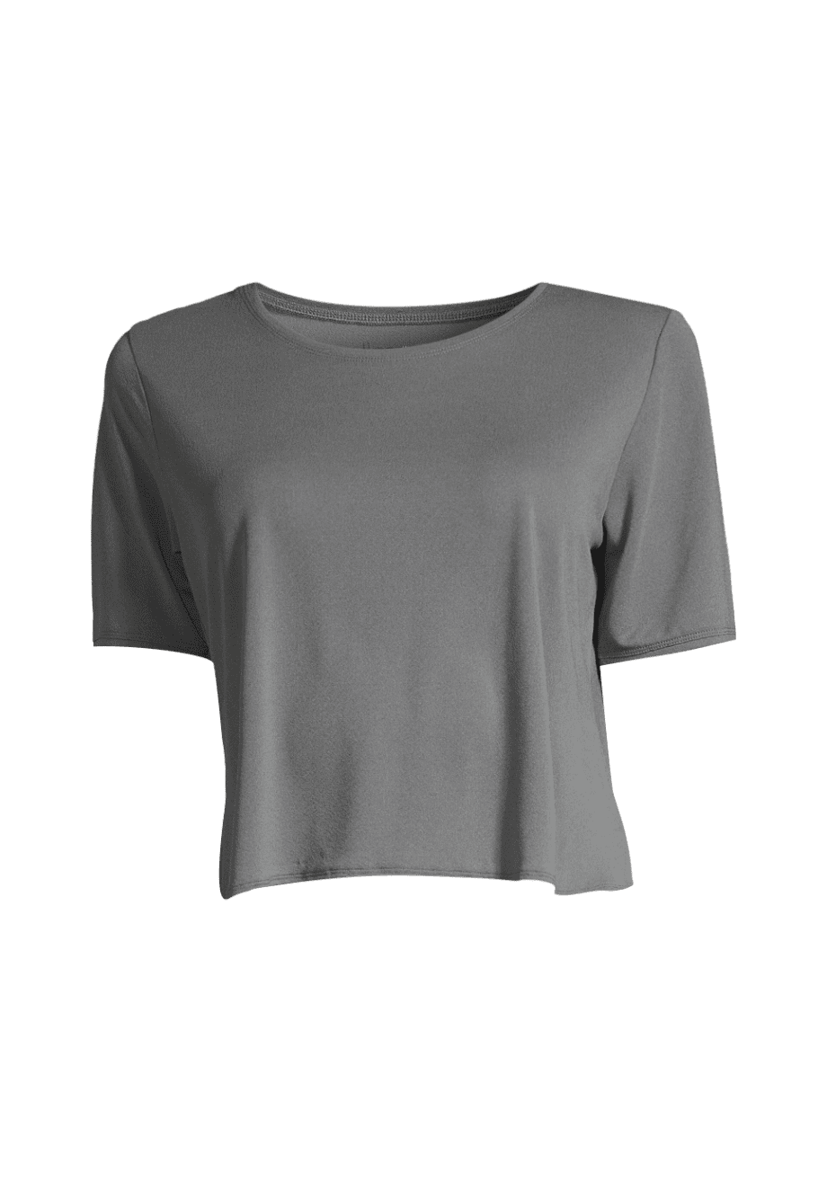 Casall Clean Cropped Tee - Calming Grey