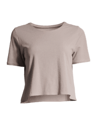 Casall Clean Cropped Tee - Dusty Pink