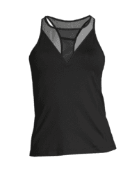 Casall Mesh Insert Tank - Black