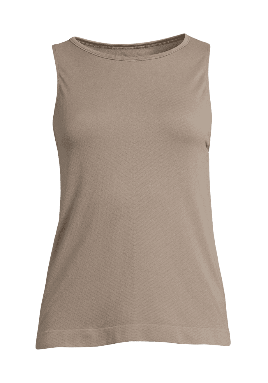 Casall Essential Block Seamless Tank - Taupe Grey