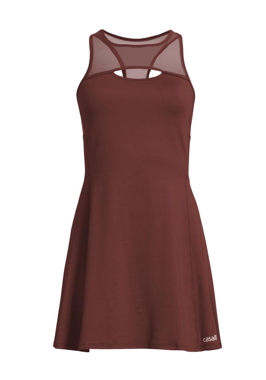Casall Power Court Dress - Mahogany Red