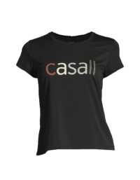 Casall Block Logo Tee - Black