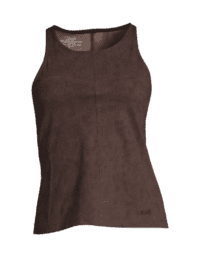Casall Suede Look Crop Top - Suede Look Brown