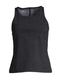 Casall Suede Look Crop Top - Suede Look Black