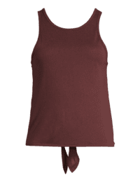 Casall Tie Back Tank - Mahogany Red