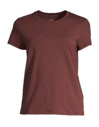 Casall Logo Tee - Mahogany Red