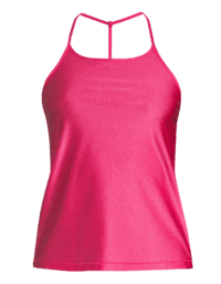Casall Ease Metallic Strap Tank - Rose Pink
