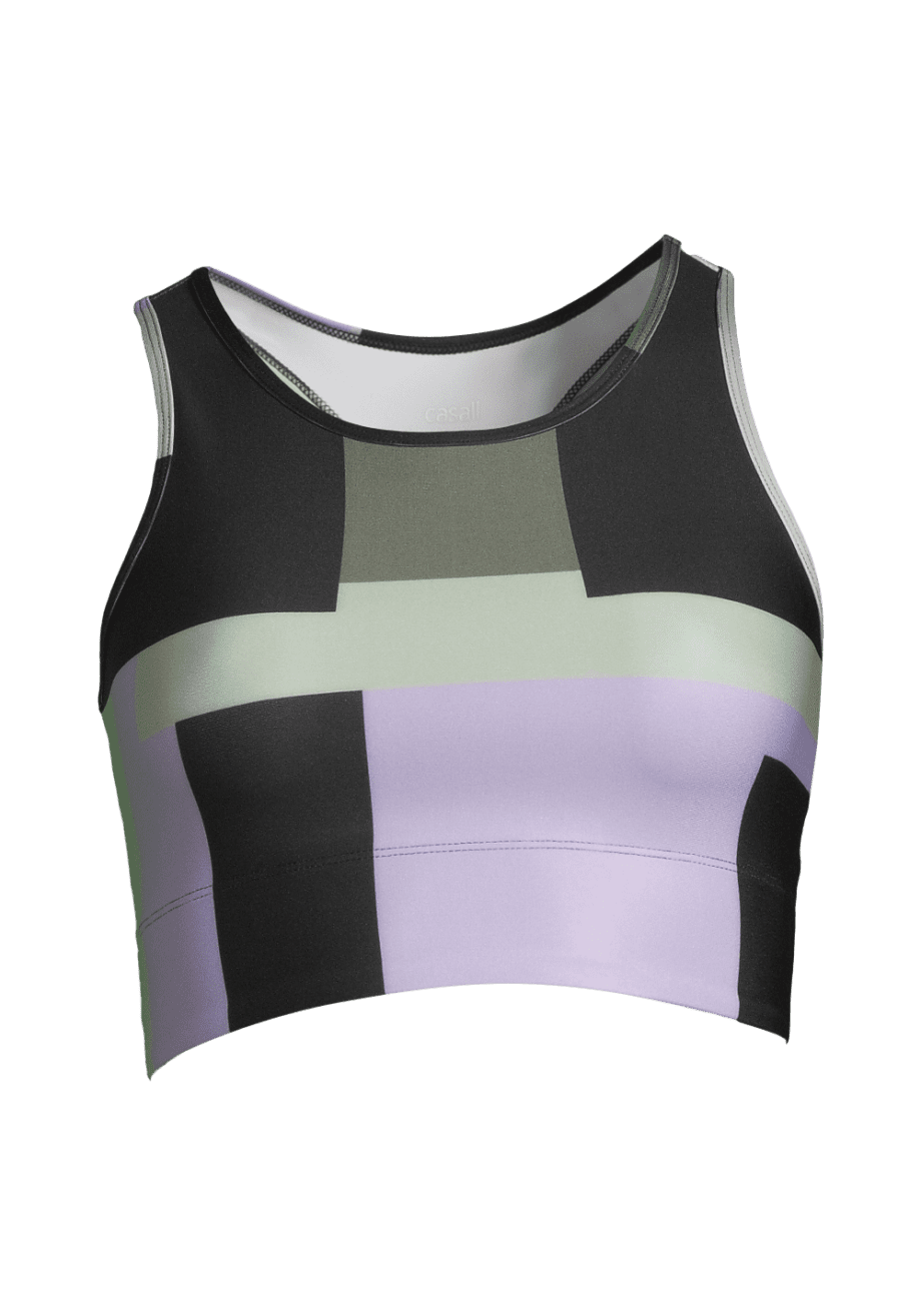 Casall Printed Sport Top - Block Print