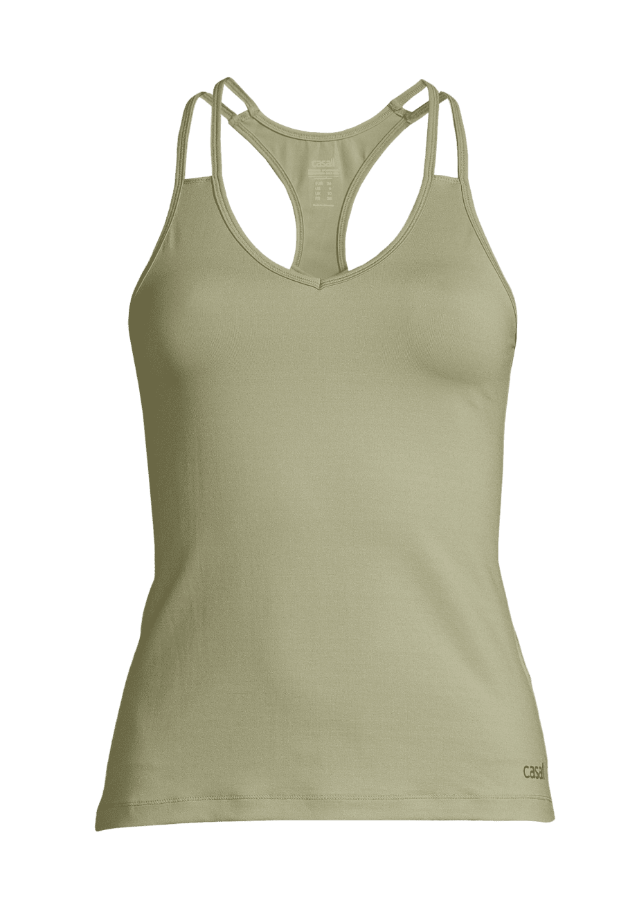 Casall V-Neck Racerback - Jade Green