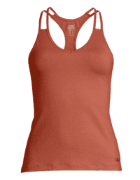Casall V-Neck Racerback - Burnt Sienna Red
