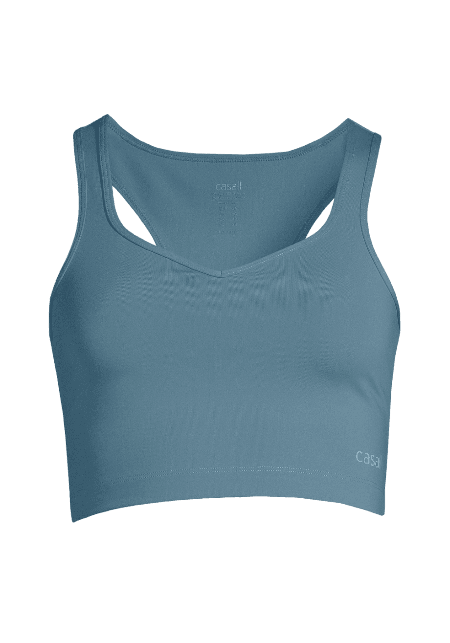Casall Heart Shape Sport Top - Ocean Blue