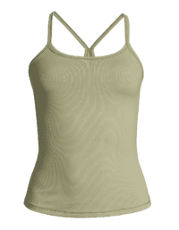 Casall Strap Rib Tank - Jade Green