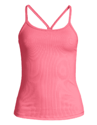 Casall Strap Rib Tank - Vibrant Pink
