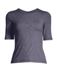Casall Rib Tee - Nordic Blue