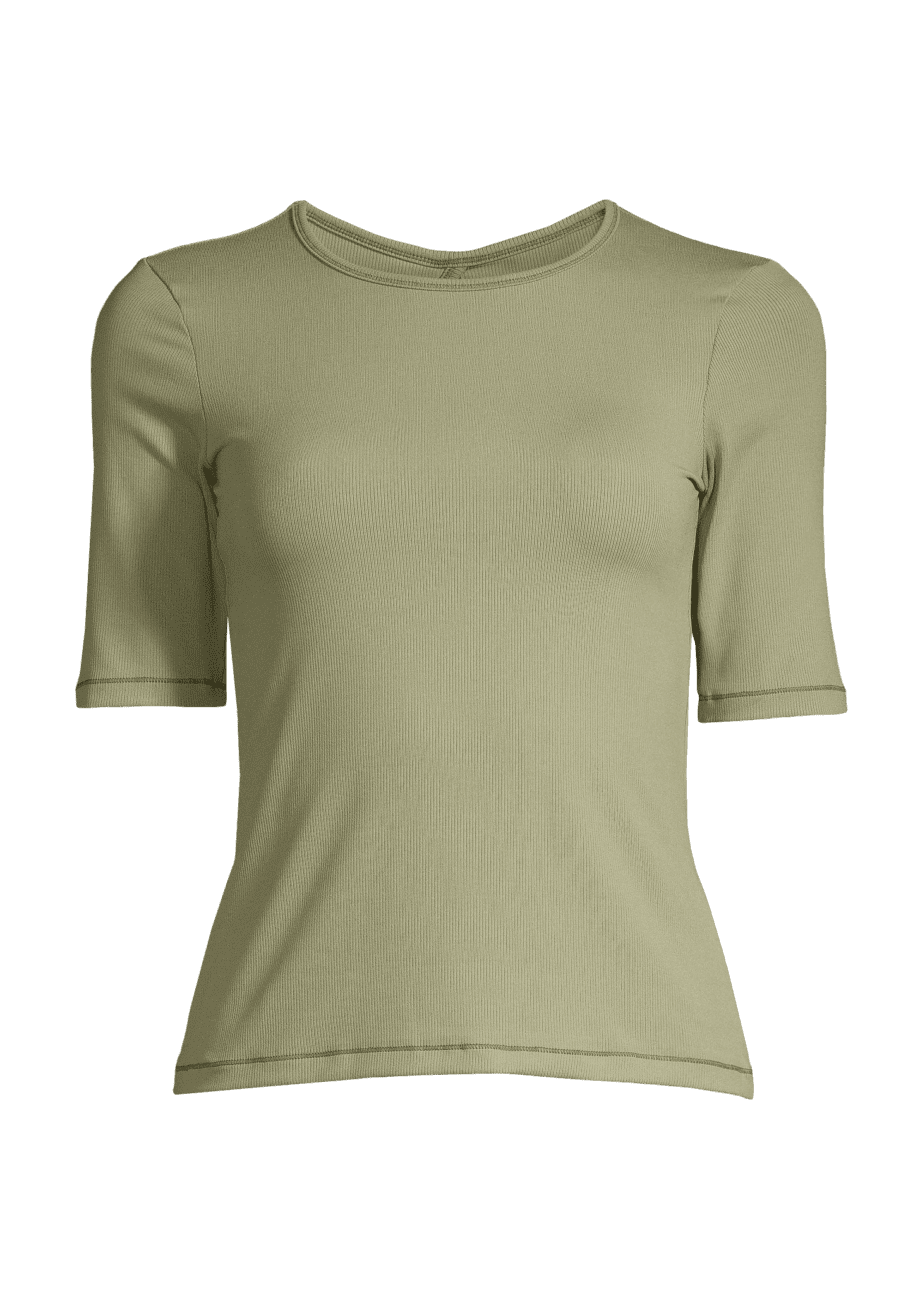 Casall Rib Tee - Jade Green