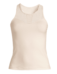 Casall Stripe Mesh Racerback - Light Sand