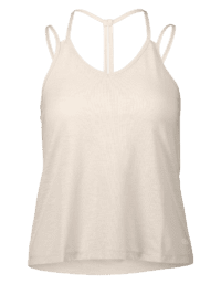 Casall Texture Strap Tank Detailed Back - Light Sand