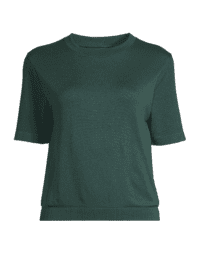 Casall Seamless Rib Sleeve Tee - Dark Pine