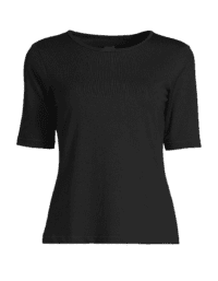 Casall Soft Rib Tee - Black