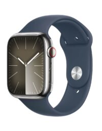 Watch S9 GPS+Cell 41mm Silver Stainl Steel Case Storm Blue S