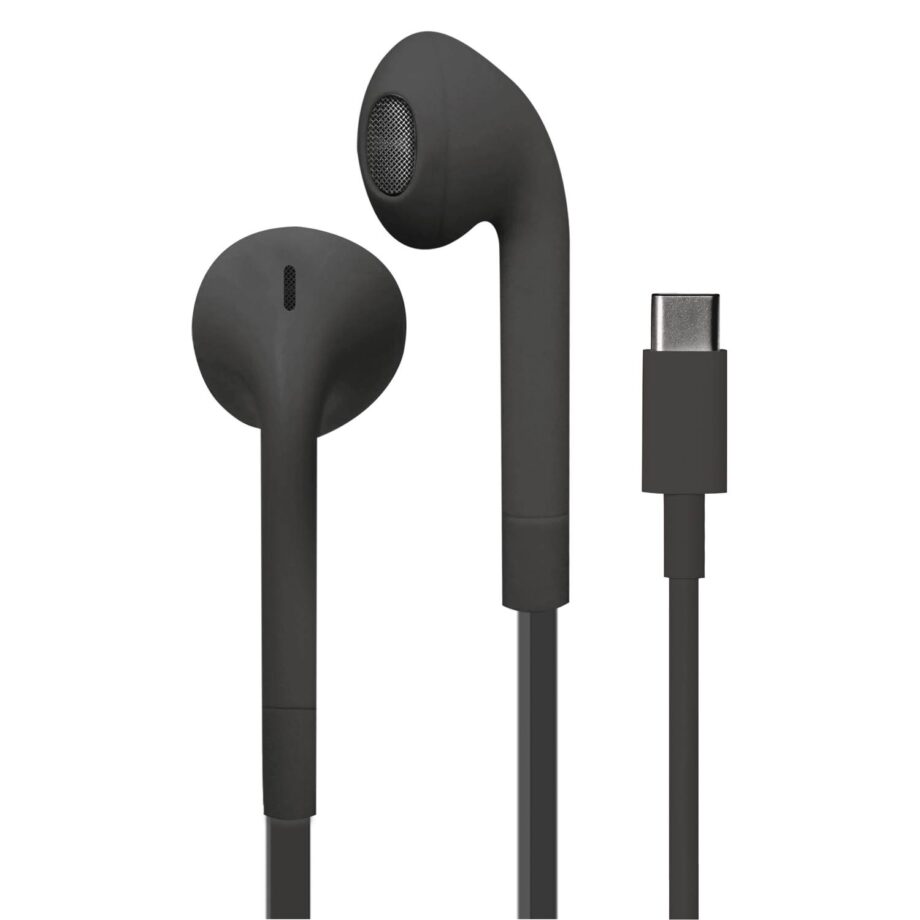 ICON Stereo-hörlur med USB-C och mik., Svart
