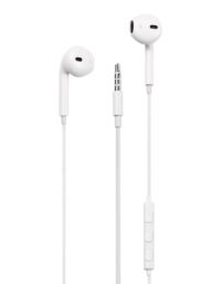 E100 Semi-in-ear headset, answer button, 3.5mm, mic, white