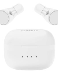 T200 True Wireless in-ear, dual earbuds, charge case, white