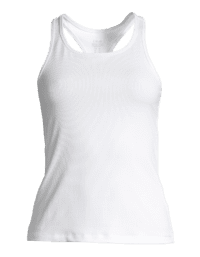 Casall Rib Racerback - White
