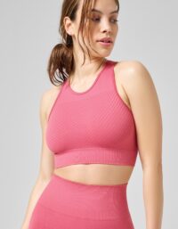 Casall Essential Block Seamless Sport Top - Raspberry