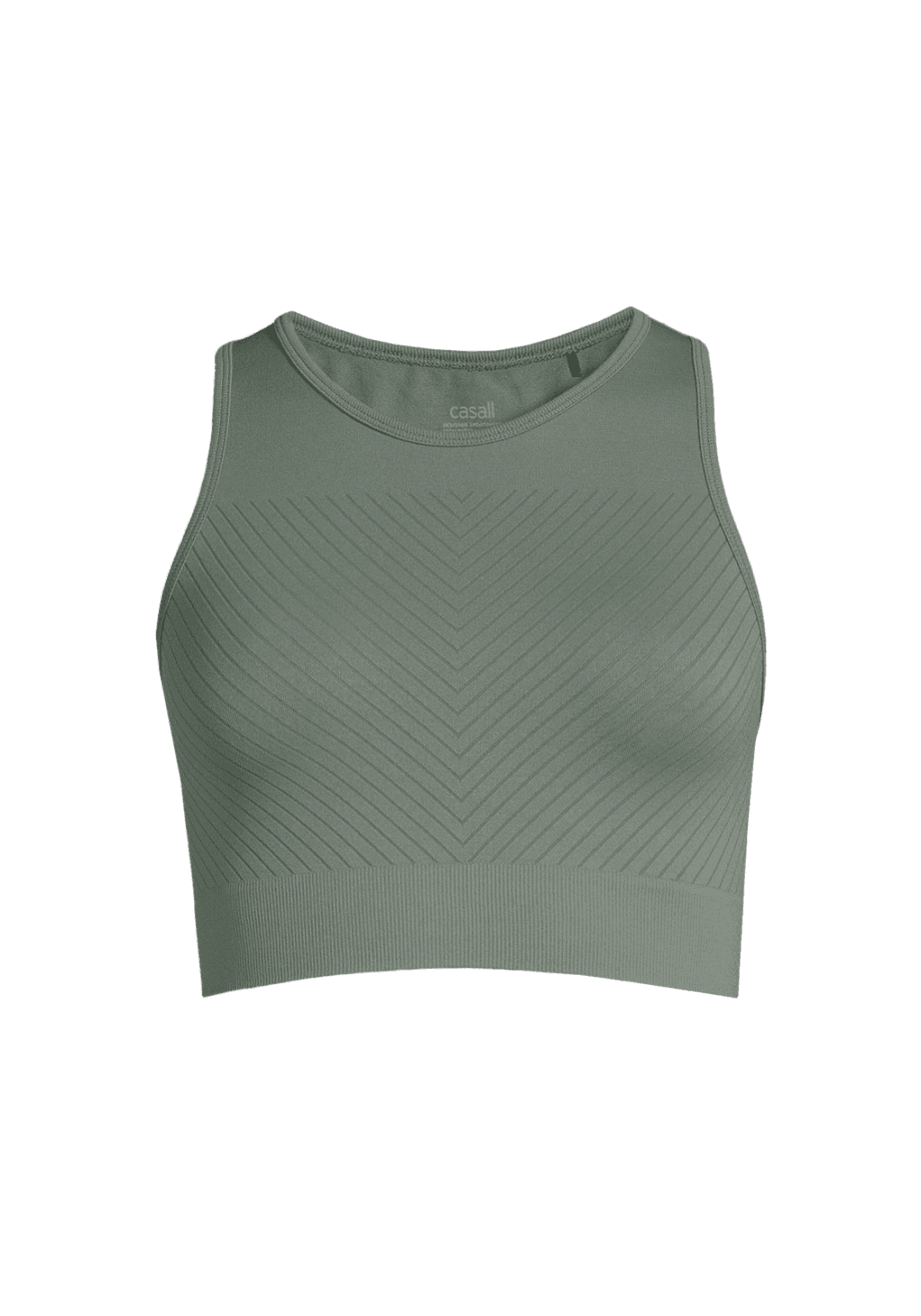 Casall Essential Block Seamless Sport Top - Dusty Green