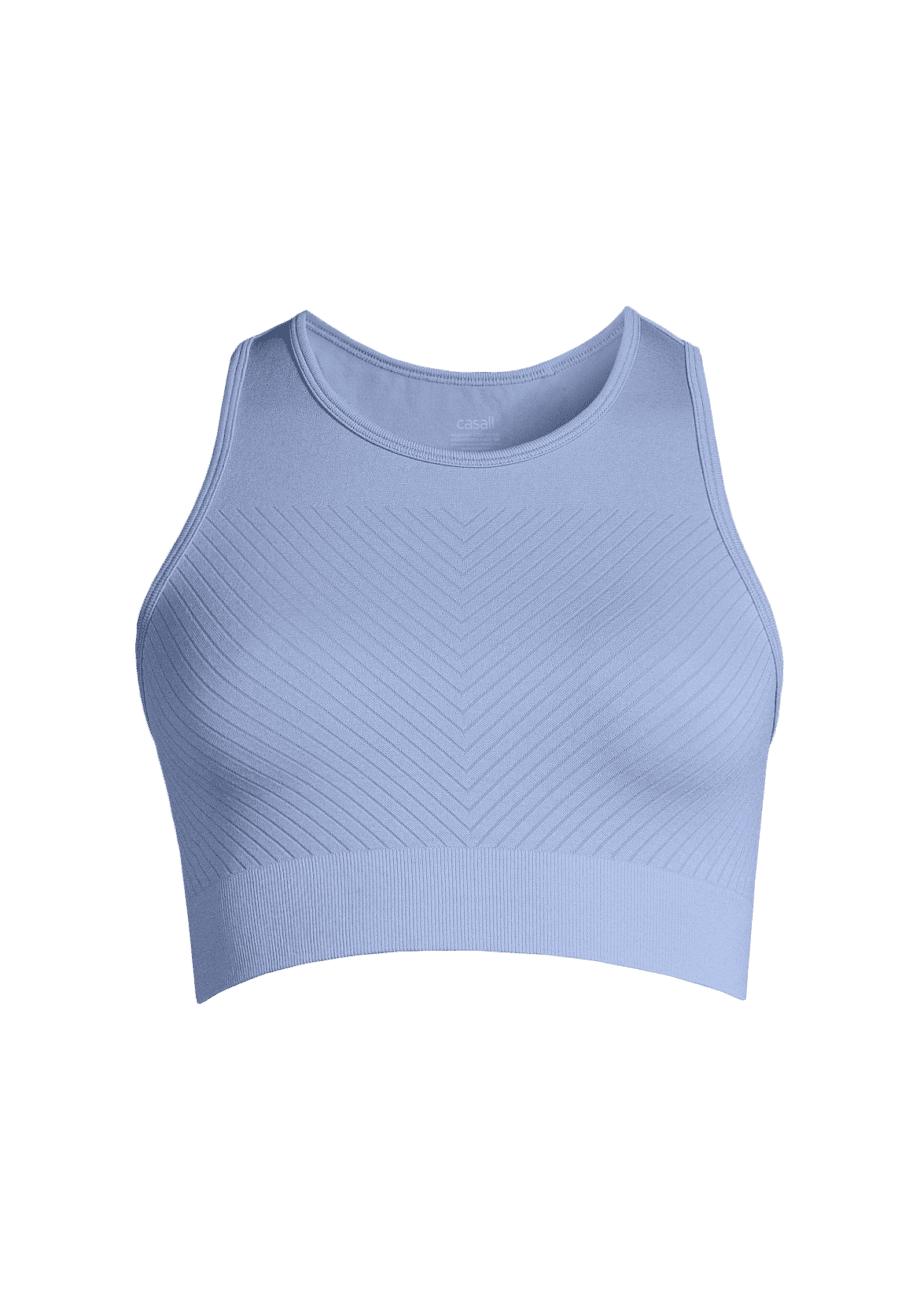 Casall Essential Block Seamless Sport Top - Breeze Blue