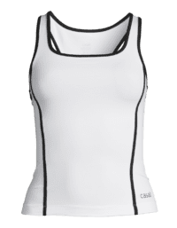 Casall Square Neck Court Tank - White