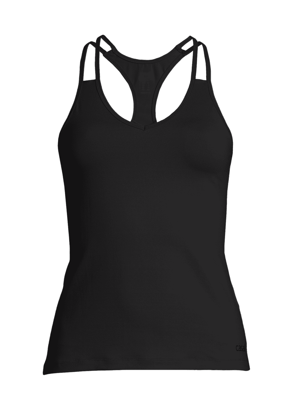 Casall V-Neck Racerback - Black